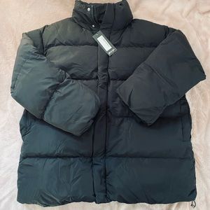 Nasty Gal Oversized Zip Through Padded Jacket